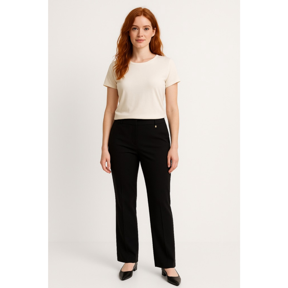 Women's Jones New York Black Gold Accent Trousers XL